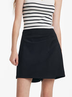 Asymmetric Ruched A-Line Skort GOELIA