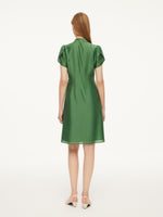 Tencel Blend Women Qipao Mini Dress GOELIA
