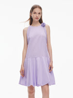 A-Line Flared Hem Women Mini Vest Dress GOELIA