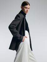 100% Merino Wool Women H-Line Blazer GOELIA