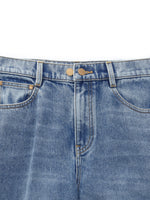 100% Cotton Denim Women Tapered Ankle Jeans GOELIA