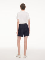 Stretchy Denim Adjustable Waist Women Shorts GOELIA