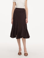 Cotton Blend High-Waisted Women Mermaid Skirt GOELIA