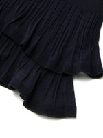 Ruffle Hem Knit Top And A-Line Skirt Two-Piece Set GOELIA
