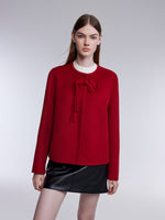 [Preview] Cashmere Wool Double-Faced Women Cropped Coat GOELIA