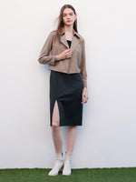 Women Trench Coat And Vest Dress Two-Piece Suit GOELIA