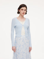 Cotton H-Line Women V-Neck Cardigan GOELIA
