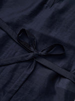 Tencel Blend Belted Blouse And Pants Two-Piece Set GOELIA