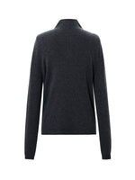 [Preview] Cashmere Wool Blend Convertible High Neck Women Sweater GOELIA