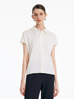 22 Momme Silk Short Sleeve Women Shirt GOELIA
