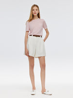 Pure Wool Short-Sleeved Pullover GOELIA