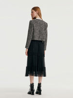 Classic Tweed Cropped Women Jacket GOELIA