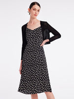 Spaghetti Strap Dress With Knitted Cardigan Two-Piece Set GOELIA