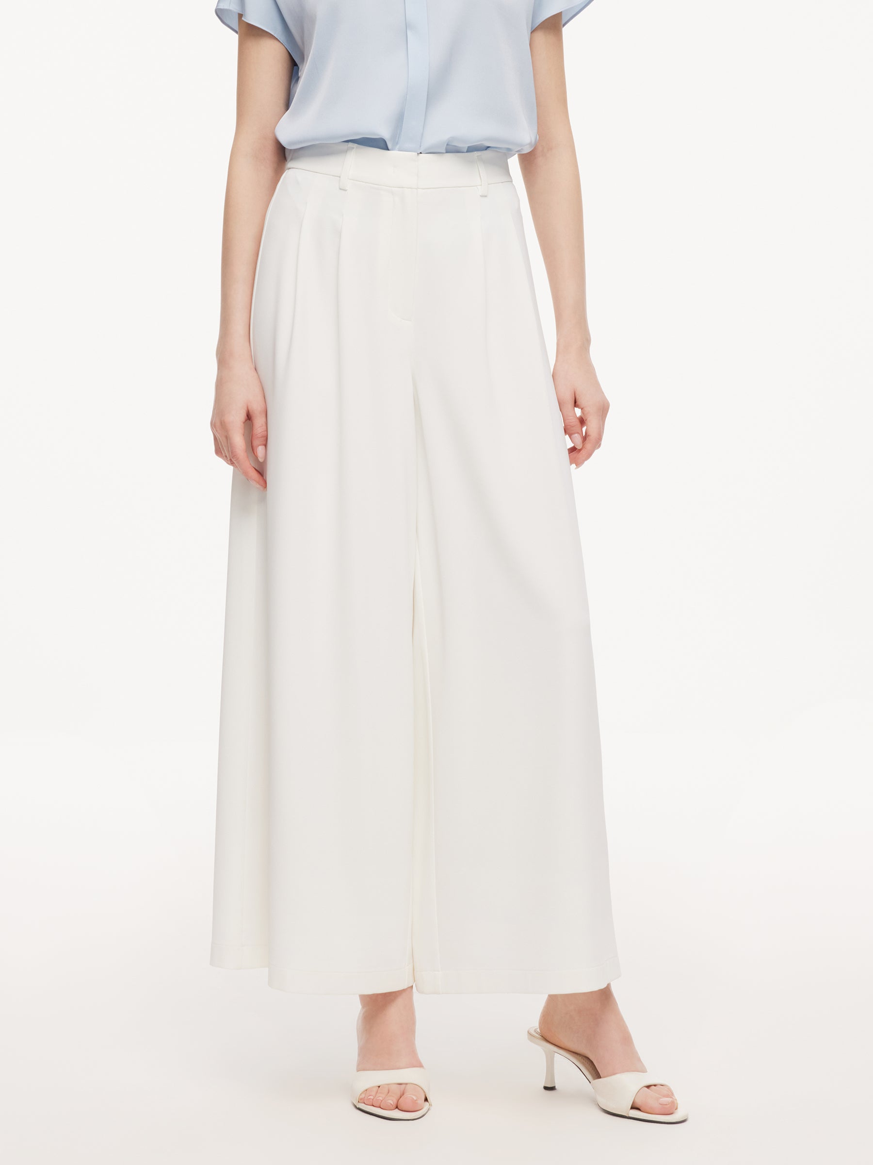 Four-Way Stretch Relaxed Ankle Length Women Pants GOELIA