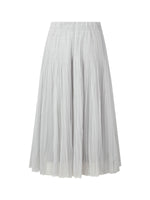 [Preview] Elastic Waist A-Line Pleated Women Mesh Skirt GOELIA