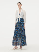 10MM Mulberry Silk Halterneck Slip Maxi Dress With Detachable Chest Pads GOELIA