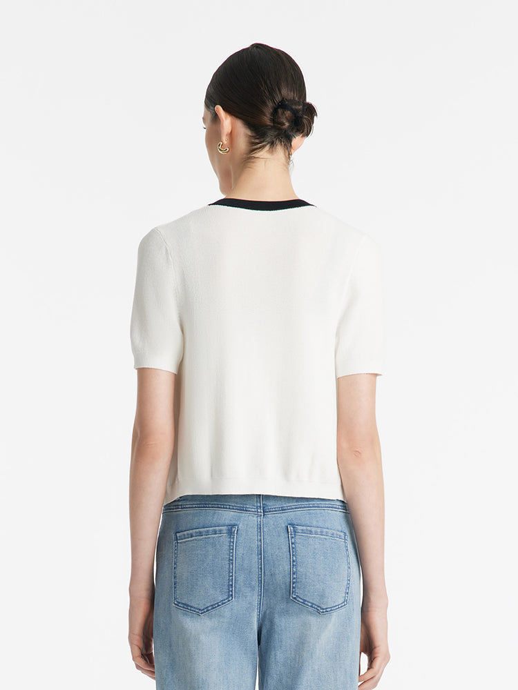 Cardigan & Camisole & Trousers Simple-design 3Pcs