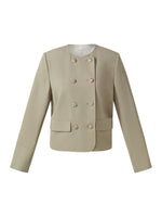 Stretch Double-Breasted Women Jacket GOELIA