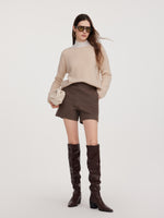 100% Cashmere Reversible Women Cardigan GOELIA