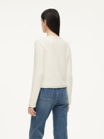 Pre-Order Round Neck Single-Breasted Women Cardigan GOELIA