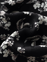 Floral Print Side Slit Twist Front Women H-Line Skirt GOELIA