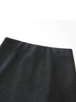 Back Slit Column Women Knit Skirt GOELIA