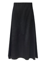 100% Acetate Elastic Waist Women A-Line Skirt GOELIA