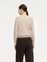 100% Cashmere Jacquard Women Sweater GOELIA
