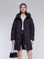 [Preview] H-Line Hooded Mid-Length Goose Down Coat GOELIA
