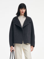 [Preview] 100% Merino Wool Double-Faced Women Short Coat GOELIA