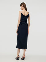 Triacetate Reversible Women Strap Midi Dress GOELIA