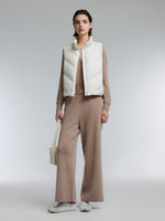 [Preview] Mock-Layered Knit Top And Pants Two-Piece Set GOELIA