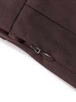 A-Line Side Slit Women Pleated Skirt GOELIA