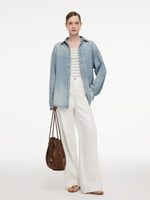 100% Cotton Denim Unisex Oversized Shirt GOELIA