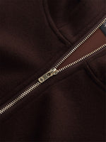 Half-Zip Hoodie And Pants Knit Two-Piece Set GOELIA