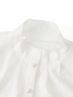 Jacquard Ruffle Collar Women Knit Shirt With Camisole GOELIA