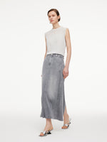 Jacquard Cut Out Neckline Women Ruffle Knit Tank Top GOELIA
