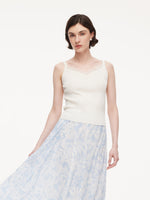 Triacetate Lyocell Blend Lace Trim Women Camisole GOELIA