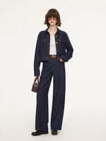 Denim Single-Breasted Women Jacket GOELIA