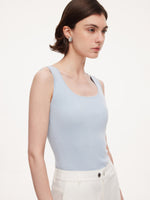 Square Neck Women Knit Tank Top GOELIA