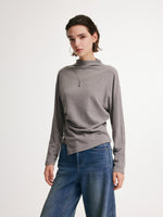 [Preview] Double-Faced Brushed Mock Neck Women Knit Top GOELIA