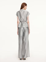 Acetate Blend Shirt And Pants Two-Piece Set GOELIA