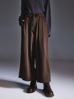 100% Linen Loose Fit Unisex Barrel Leg Pants GOELIA