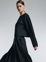 14MM Gambiered Canton Gauze Women Textured Stretch Blouse GOELIA