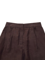Tencel Linen Blend Women A-Line Shorts GOELIA