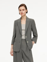 Triacetate Blend H-Line Women Blazer GOELIA