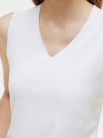 Two-pack (Black & White) Modal V-Neck Women Tank Top GOELIA