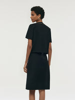 Chain Trim Knitted Jacket And Vest Dress Two-Piece Set GOELIA