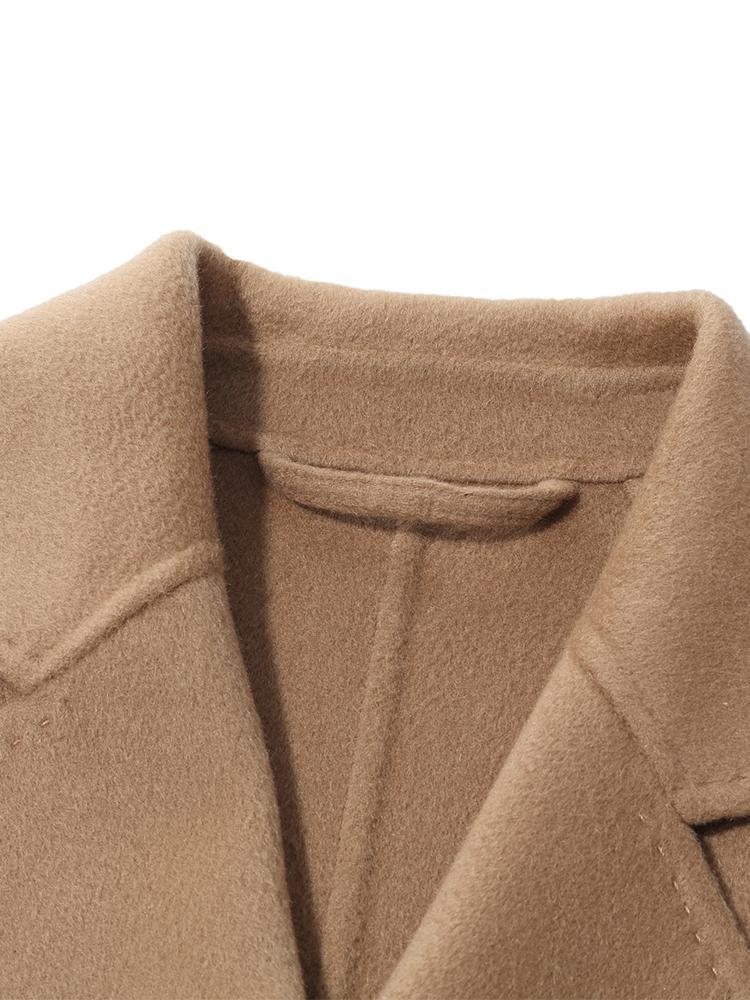 Pure Cashmere Tie-up Women Coat GOELIA