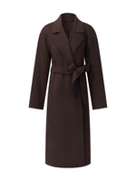 Cashmere Wool Blend Double-Faced Unisex Wrap Overcoat GOELIA